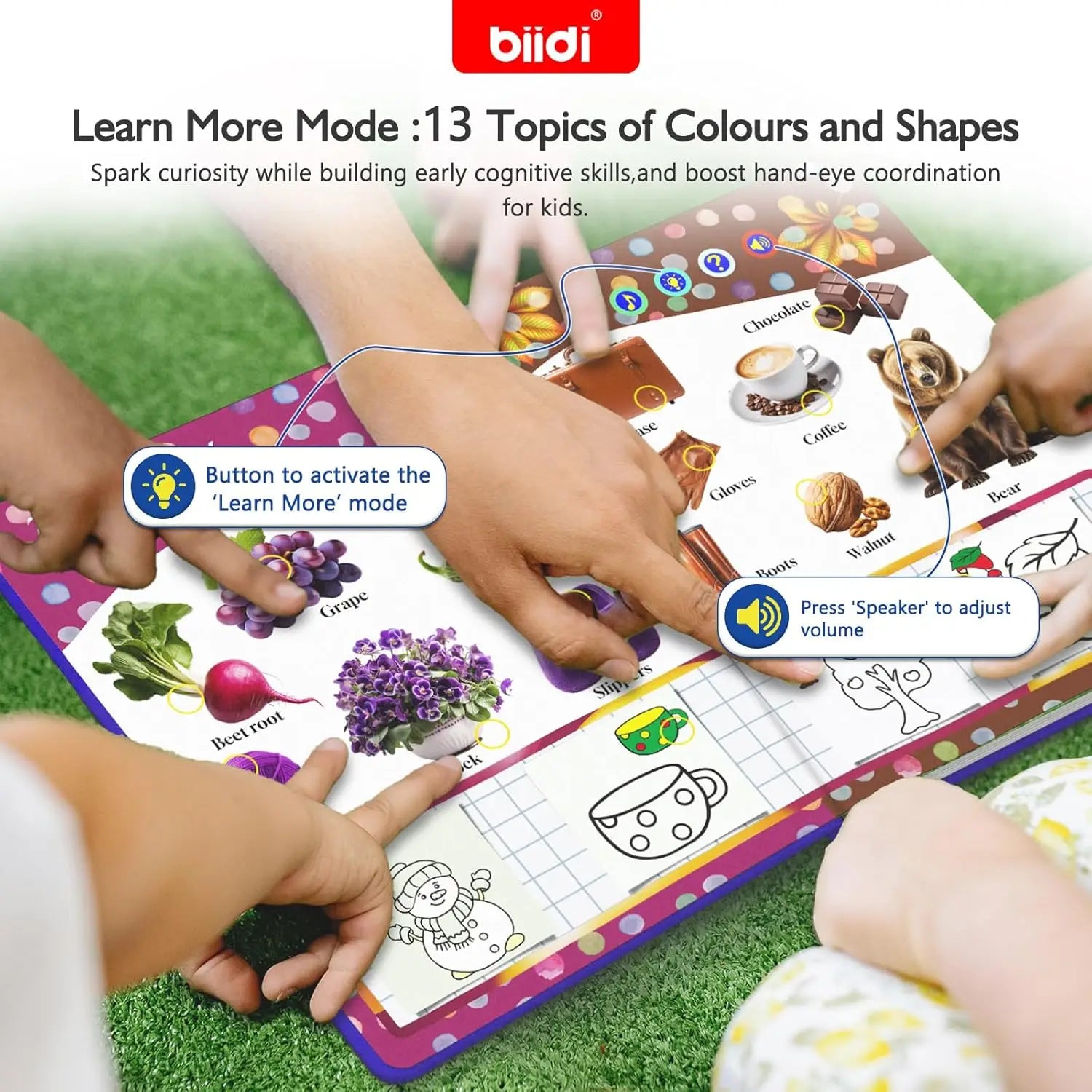 Colours&Shapes Early Educational Talking E-Book Montessori Interactive