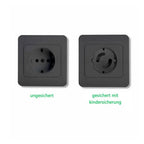 Child Safety EU Type F Socket Cover - Embedded Baby Proof Plug Protector for European Outlets, Non-Rotatable Dust Oil Resistant