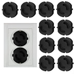 Child Safety EU Type F Socket Cover - Embedded Baby Proof Plug Protector for European Outlets, Non-Rotatable Dust Oil Resistant