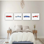 Baby boy room decoration poster in nursery dump truck car wall art canvas painting excavator print picture children's room
