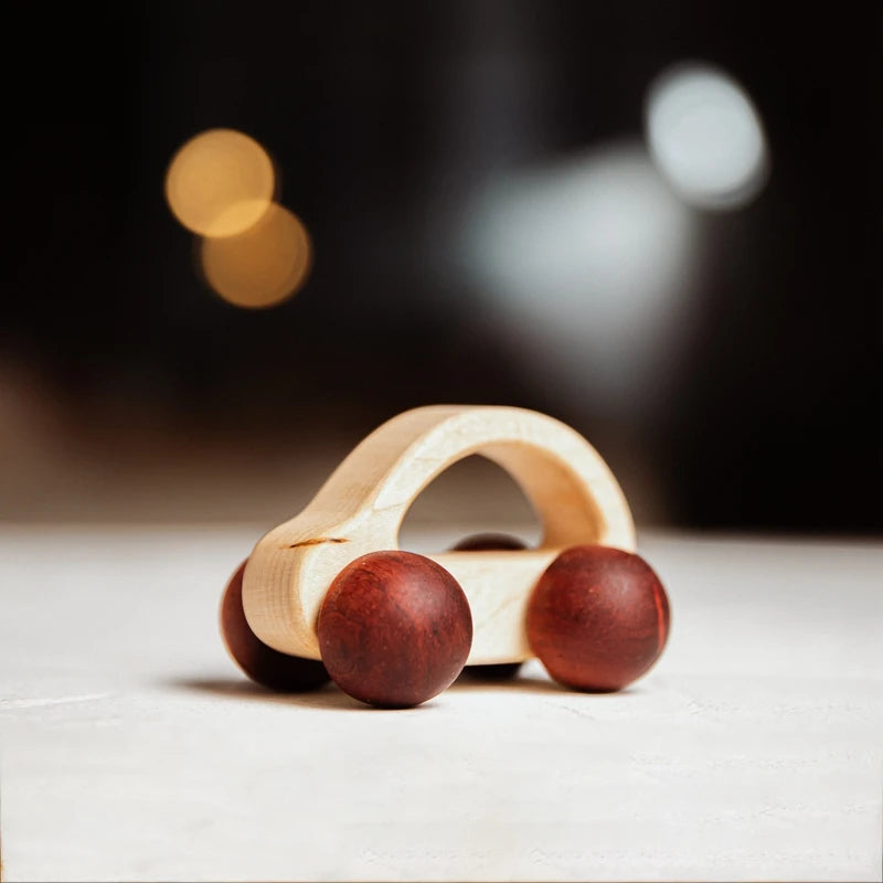 Wooden Beech Baby Car Toy