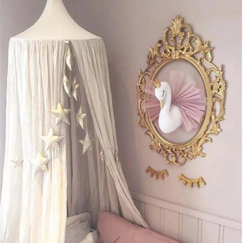 Kids Room Decoration 3D Animal Heads Swan Wall Hanging Decor For Children Room Nursery Room Decoration Soft Install Game House