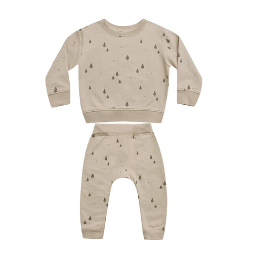 2-Piece Cartoon Cotton Baby Hoodie Set