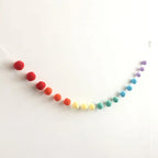 Felt Ball String Ornament Girls Room Decor Hair Ball Hanging Pendant For Nursery Decor Garland Pom Nordic Style Kids Decoration