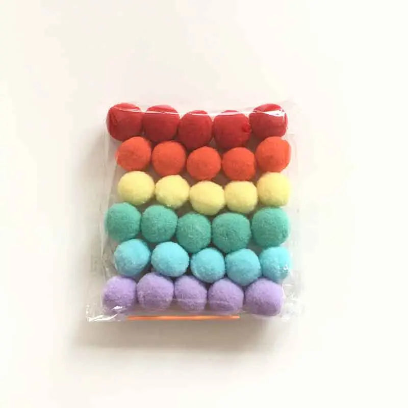 Felt Ball String Ornament Girls Room Decor Hair Ball Hanging Pendant For Nursery Decor Garland Pom Nordic Style Kids Decoration