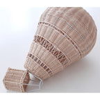 Handmade Kids Room Decoration Nordic Style Children Bedroom Kindergarten Rattan Weaven Hot Air Balloon Craft Wall Hanging Decor