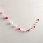 Felt Ball String Ornament Girls Room Decor Hair Ball Hanging Pendant For Nursery Decor Garland Pom Nordic Style Kids Decoration