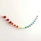 Felt Ball String Ornament Girls Room Decor Hair Ball Hanging Pendant For Nursery Decor Garland Pom Nordic Style Kids Decoration