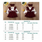 Newborn Baby Girl Clothes Set Floral Bodysuit Romper Jumpsuit Tops T Shirt Suspender Skirts Bow Headband Outfit