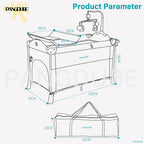 4-in-1 Foldable Baby Bedside Crib