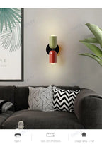 Nordic Living Room Wall Lamp Simple Modern Bedroom Bedside Aisle Children's Room Background Wall Lamp E27 Home Decoration