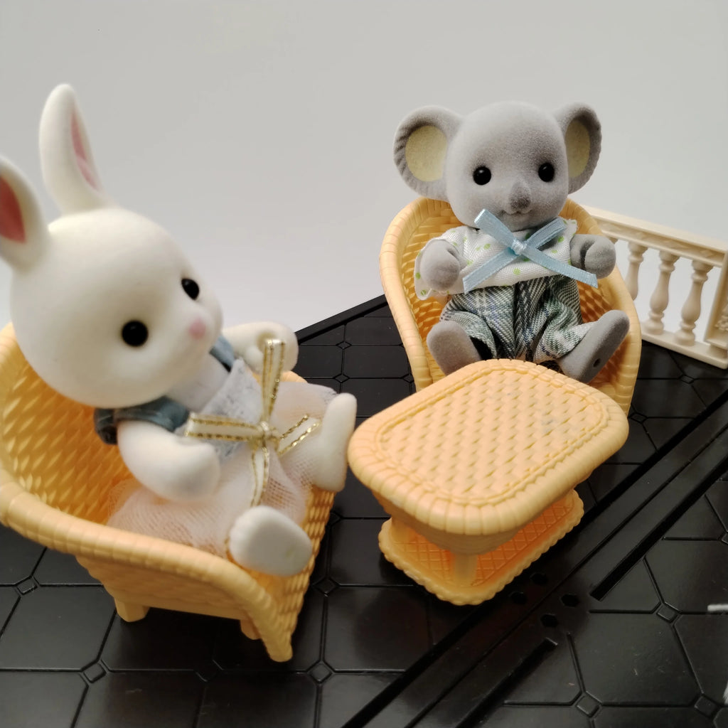 Miniature Items Dollhouse Furniture Accessories Living Room Bedroom Supermarket Shopping Games Family Interaction Doll Kids Toys