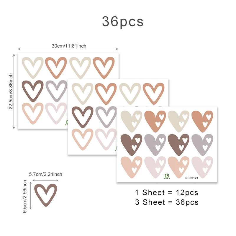 Heart Wall Decals for Nursery