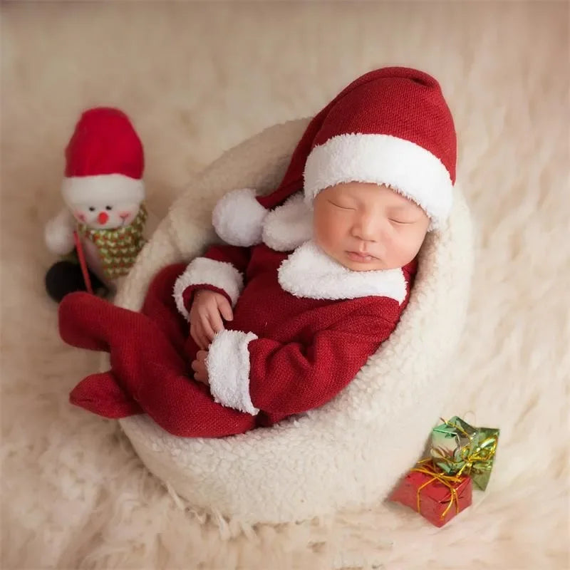 White Round Newborn Photography Sofa