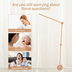 Baby Rattle Toy 0-12 Months Toys Wooden Mobile Bed Bell Floor Stand Bracket Newborn Bed Bell Hanging Holder Bracket Infant Crib