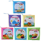 Baby Cloth Books – Animals, Fruits & Numbers
