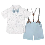 Baby Boy Clothes Toddler Wedding Outfit Kids Formal Birthday Party Suit Set Infant Graduation Piano Performance School Clothes