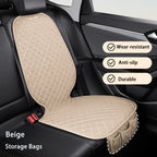 Car Seat Safety Protector Leather Pad for Kids Baby Pets Universal Rear Seat Cushion Child Protective Mat With Storage Net Cover