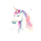 Cartoon Cute Unicorn Nursery Girl Room Pastel Rainbow Art Poster Canvas Painting Wall Prints Picture Children Room Home Decor