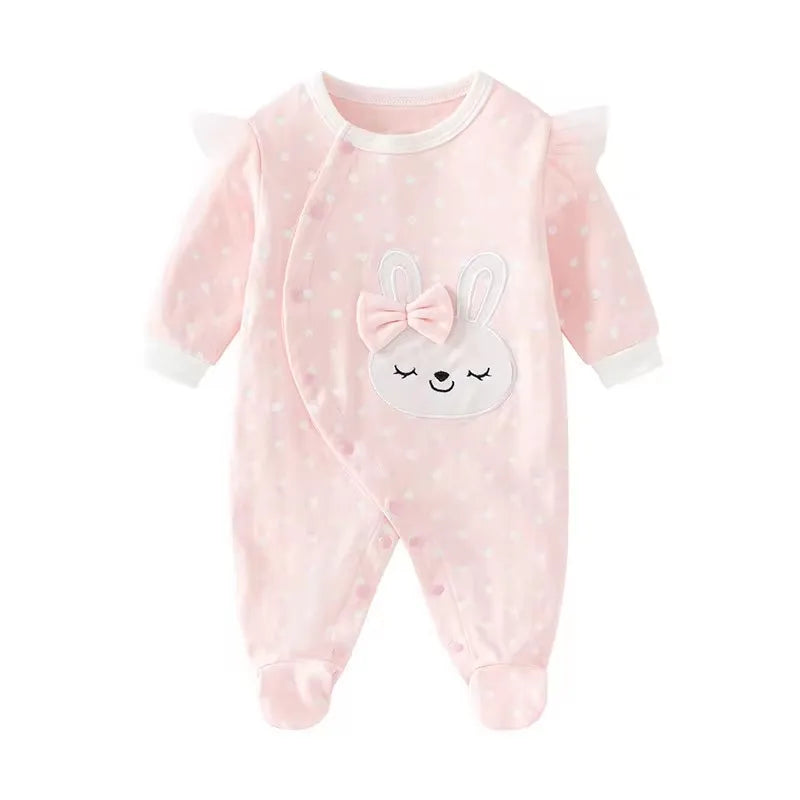 Newborn Baby Clothes Spring Baby Romper Princess style girls Sleepsuit Girl Sleepwear One-pieces Jumpsuit Baby Clothing Jumpsuit