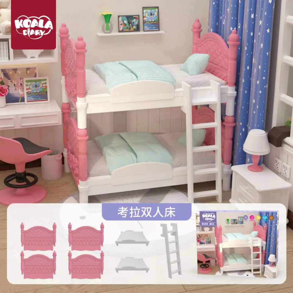 Miniature Items Dollhouse Furniture Accessories Living Room Bedroom Supermarket Shopping Games Family Interaction Doll Kids Toys