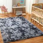 Furry Carpet Living Room Mat Modern Bedroom Nordic Style Decoration Carpet Large Size Black Gray White Non Slip Children's Rugs