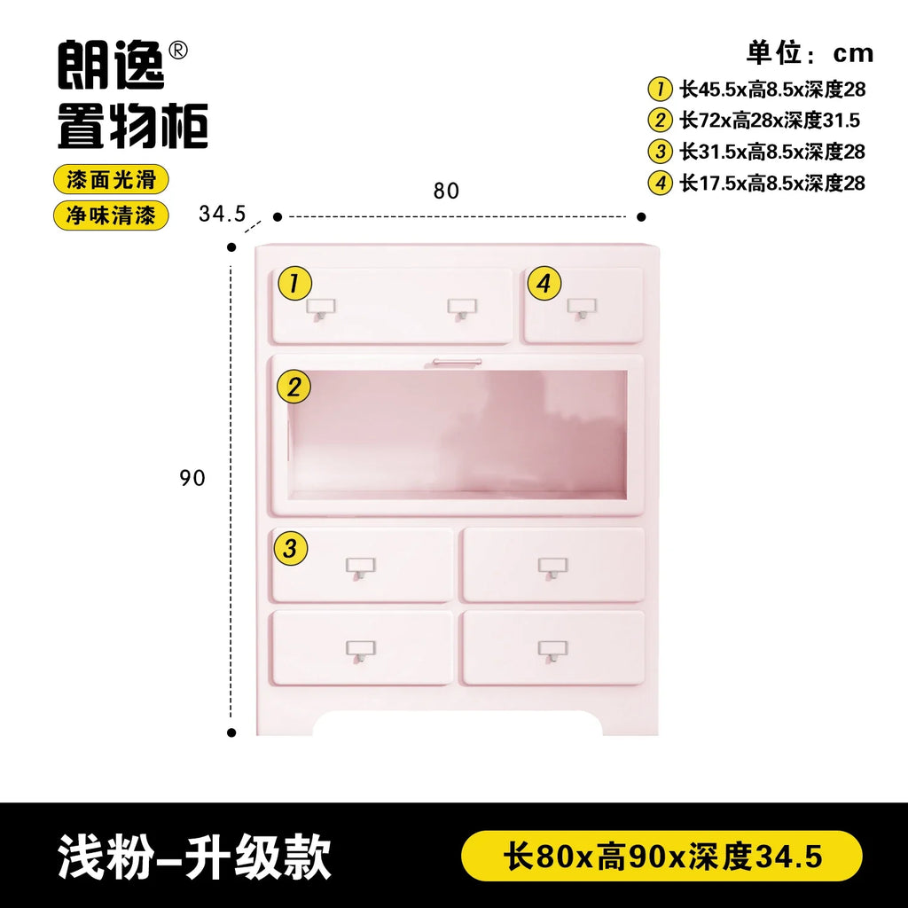 Nordic Kid Living Room Cabinets Office Standing Organize Toys Cabinet House Shelves Meuble De Rangements Home Accessories