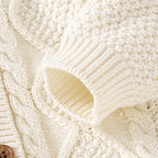 Cotton Knit Baby Sweater & Pants Set