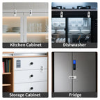Child Safety Lock 2 Pack, No Tools Installation, Universal for Cabinets Drawers Fridge, Anti-Pinch Baby Proofing