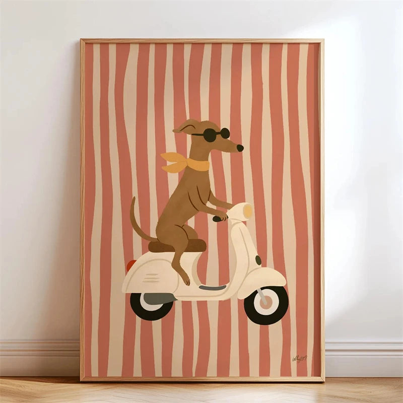 Animal-themed Baby Room Posters: Stylish and Playful Animal Prints Whimsical Canvas Wall Art Suitable for Modern Baby Room De