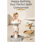 Non-Slip Baby Bath Stand Adjustable Free-Standing Baby Standing Shower Stand Safe Multifunctional Infant Bath Support