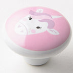 Cartoon Design Ceramic Drawer Knobs Nursery Room Cabinet Dresser Drawer Knobs Suitable for Closet Drawer Door