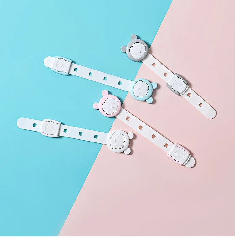 5Pcs Child Safety Cabinet Lock Baby Proof Security Protector Drawer Door Cabinet Lock Plastic Protection Kids Safety Door Lock