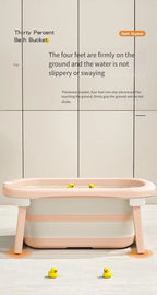 Foldable Baby Bathtub for Newborns & Toddlers – Space-Saving Bath Tub with Easy Storage Lightweight & Portable Design