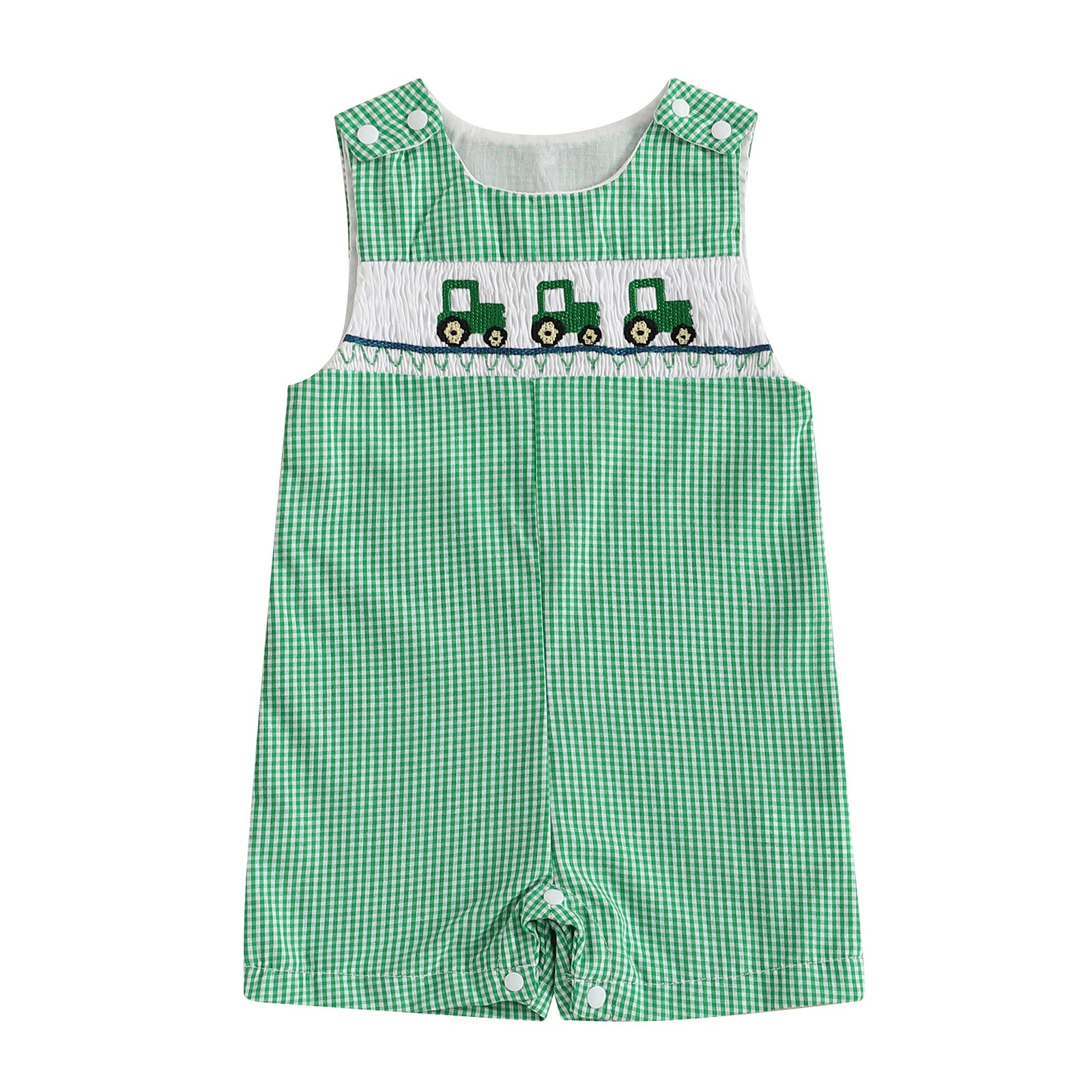 Baby Boy Embroidered Romper