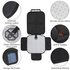 Universal Child Safety Seat Anti-Slip Anti-Scratch Mat Pads Waterproof Car Seat Protective Cover for-Baby Kid Protection