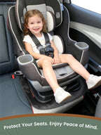 Car Seat Protector Pad, Waterproof & Anti-Scratch Cover for Child Safety Seats - Full Coverage Protection