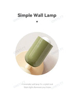 Nordic Living Room Wall Lamp Simple Modern Bedroom Bedside Aisle Children's Room Background Wall Lamp E27 Home Decoration