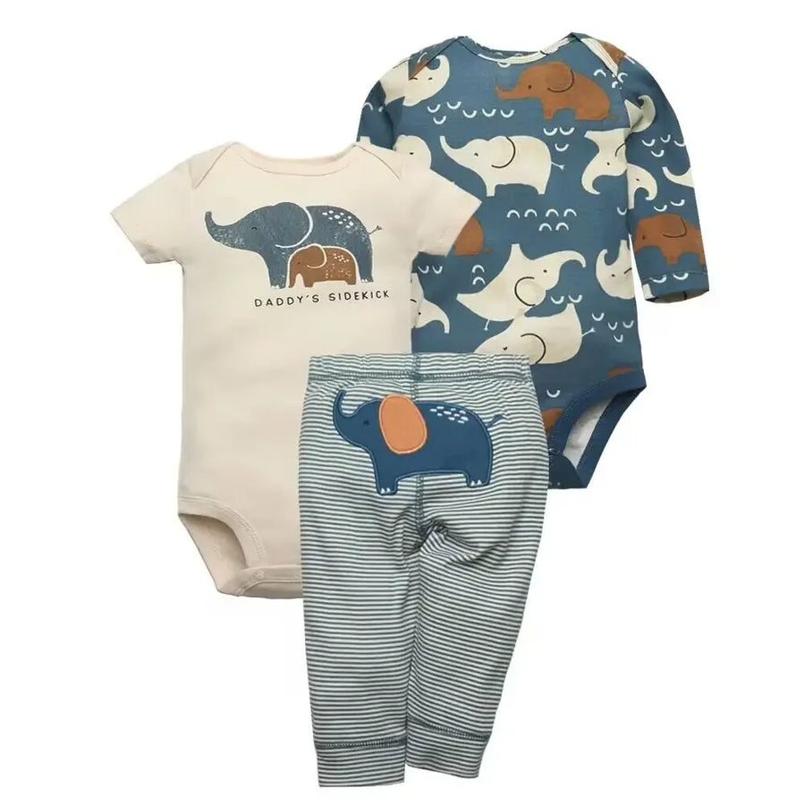 3-Piece Newborn Cotton Outfit Set