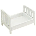 Newborn Infant Photography Props Retro Wood Bed Baby Poses Growth Memorial Detachable Background Sofa For Boys Shooting Props