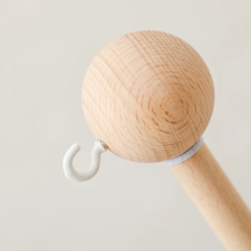 Baby Rattle Toy 0-12 Months Toys Wooden Mobile Bed Bell Floor Stand Bracket Newborn Bed Bell Hanging Holder Bracket Infant Crib