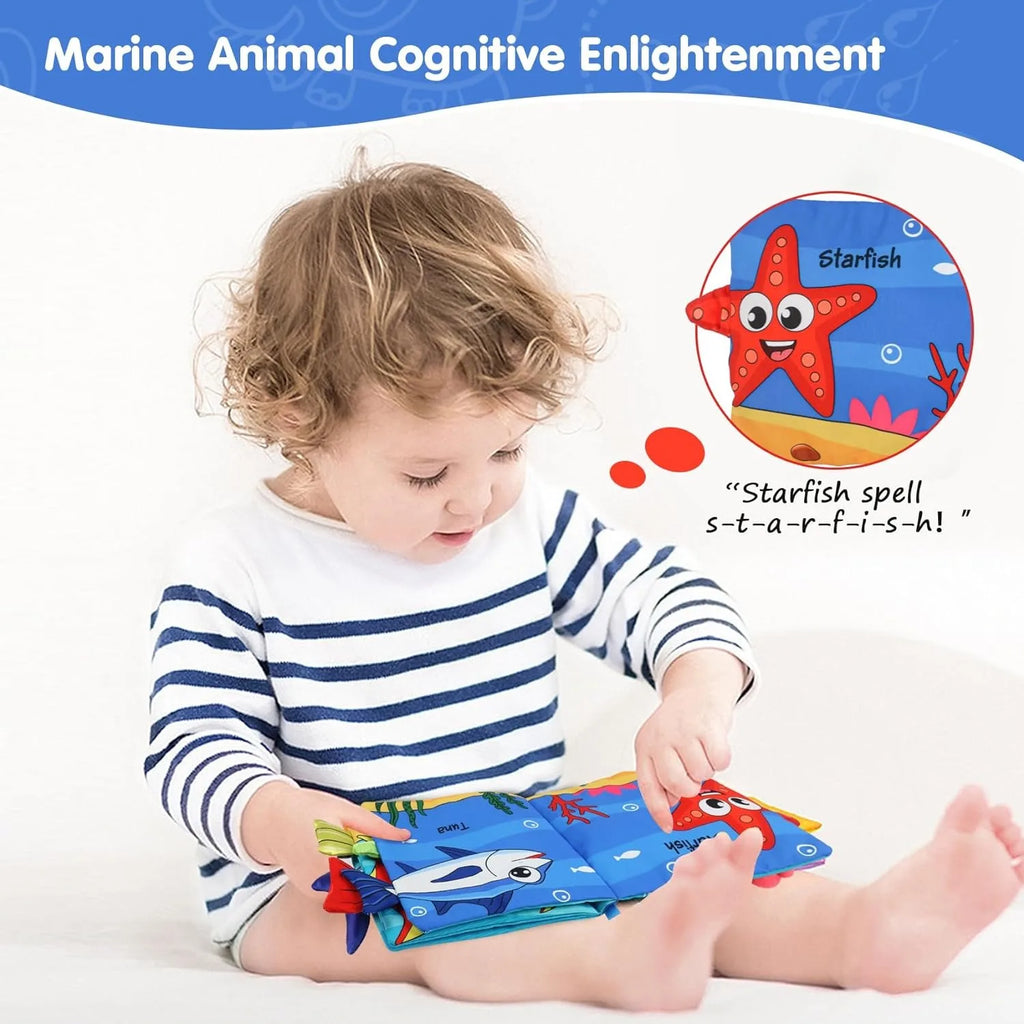 Marine Animal Tail Cloth Baby Book