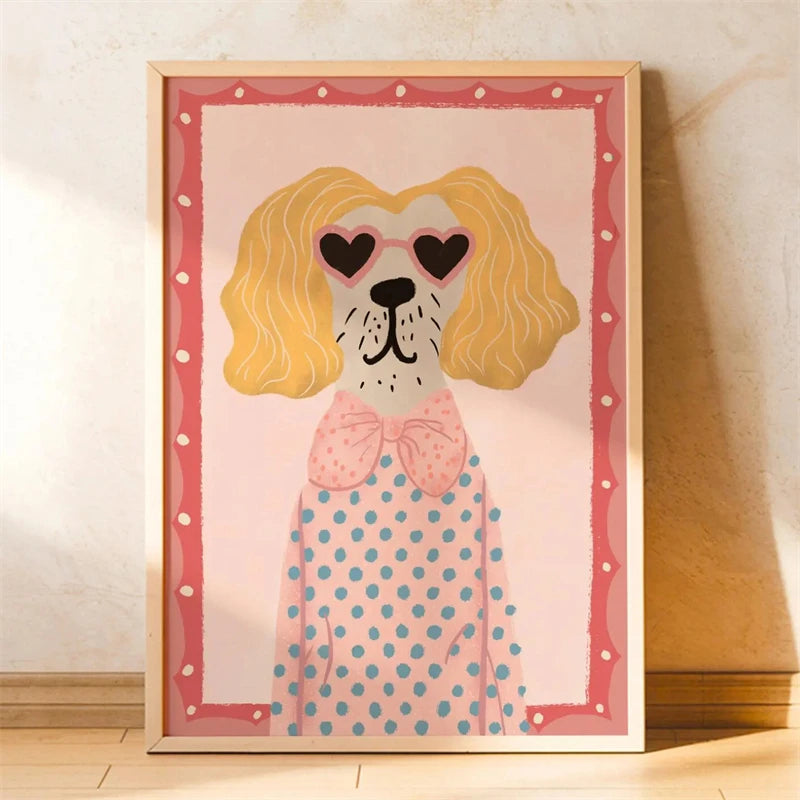 Animal-themed Baby Room Posters: Stylish and Playful Animal Prints Whimsical Canvas Wall Art Suitable for Modern Baby Room De
