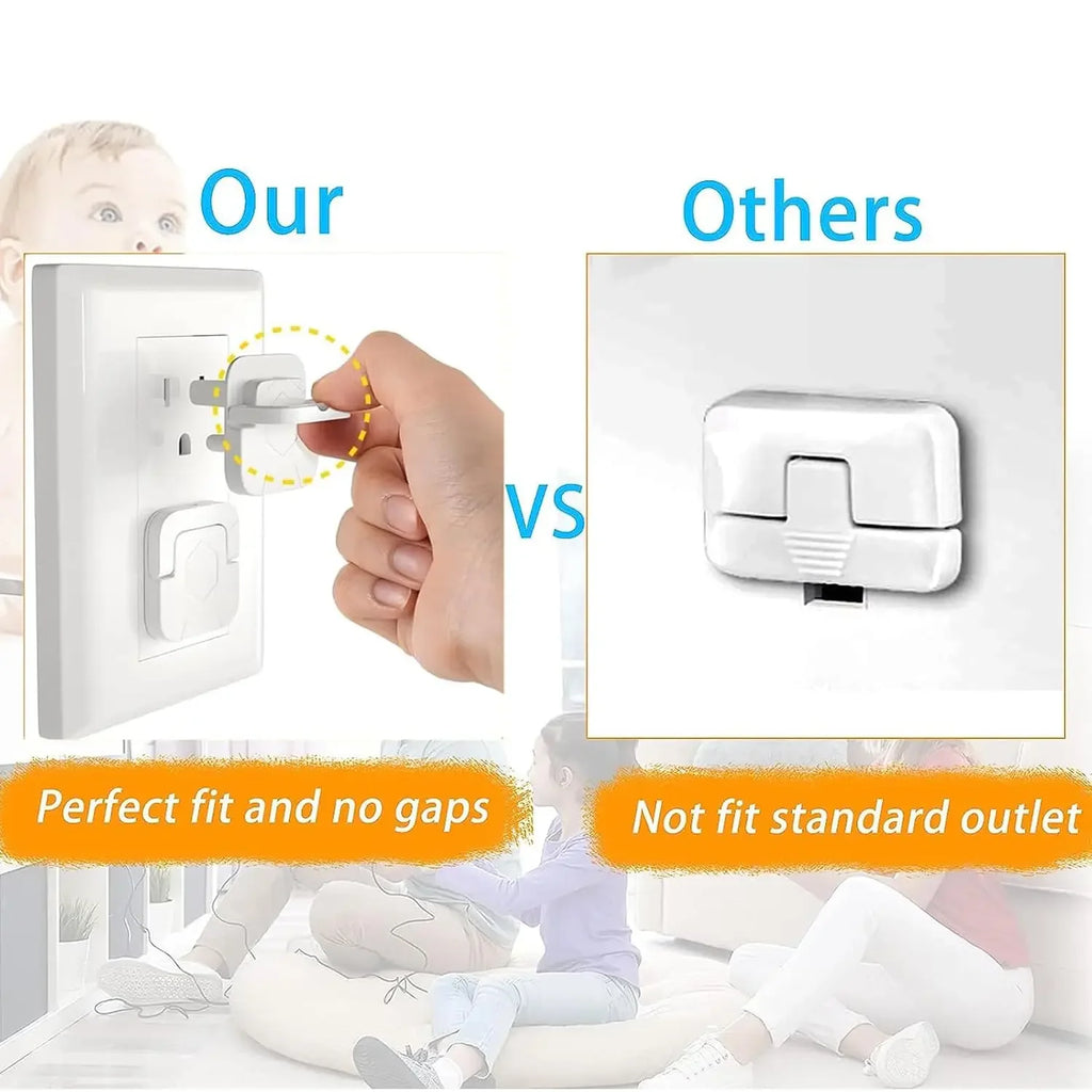 1-20Pc Baby Proof Outlet Covers Child Safety Plug Protector Reusable Socket Caps Electrical Outlet Plug Covers for Childproofing