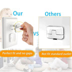 1-20Pc Baby Proof Outlet Covers Child Safety Plug Protector Reusable Socket Caps Electrical Outlet Plug Covers for Childproofing