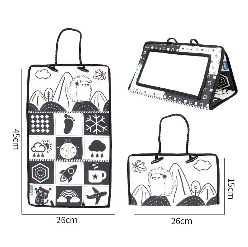 High-Contrast Baby Cloth Book & Mirror
