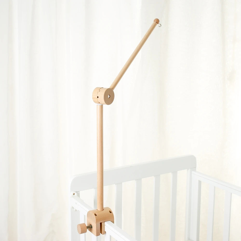 Baby Rattle Toy 0-12 Months Toys Wooden Mobile Bed Bell Floor Stand Bracket Newborn Bed Bell Hanging Holder Bracket Infant Crib