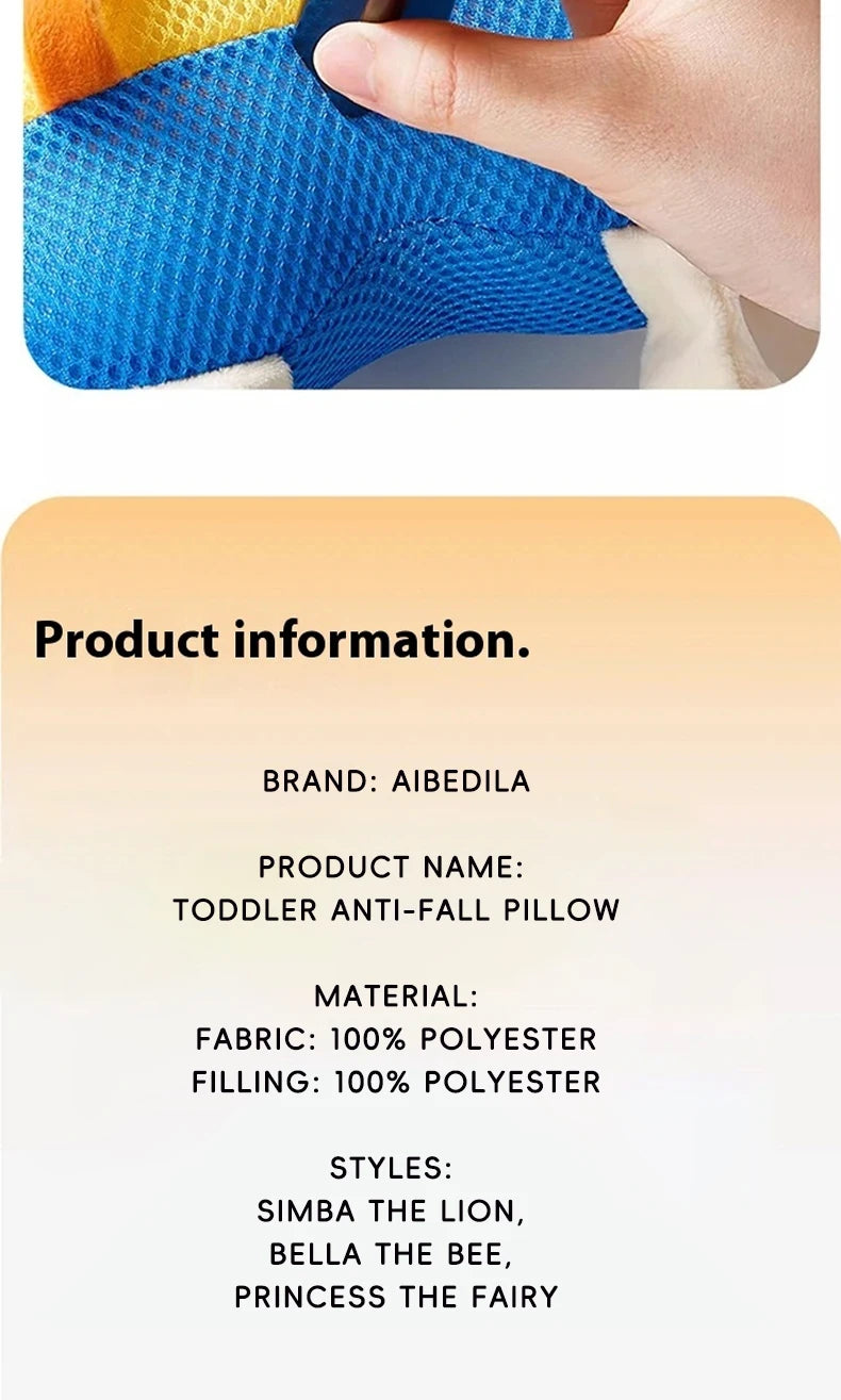 AIBEDILA Baby Head Protector Safety Pad Cushion Cartoon Anti Fall Back Pillow Headrest Newborn Infant Toddler Baby Protection