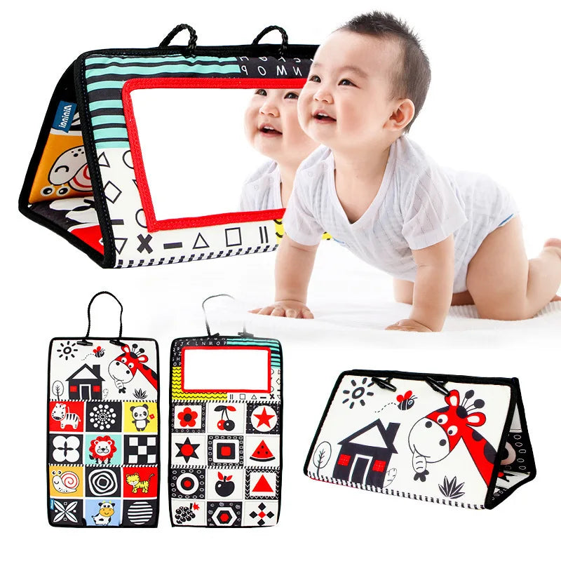 High-Contrast Baby Cloth Book & Mirror