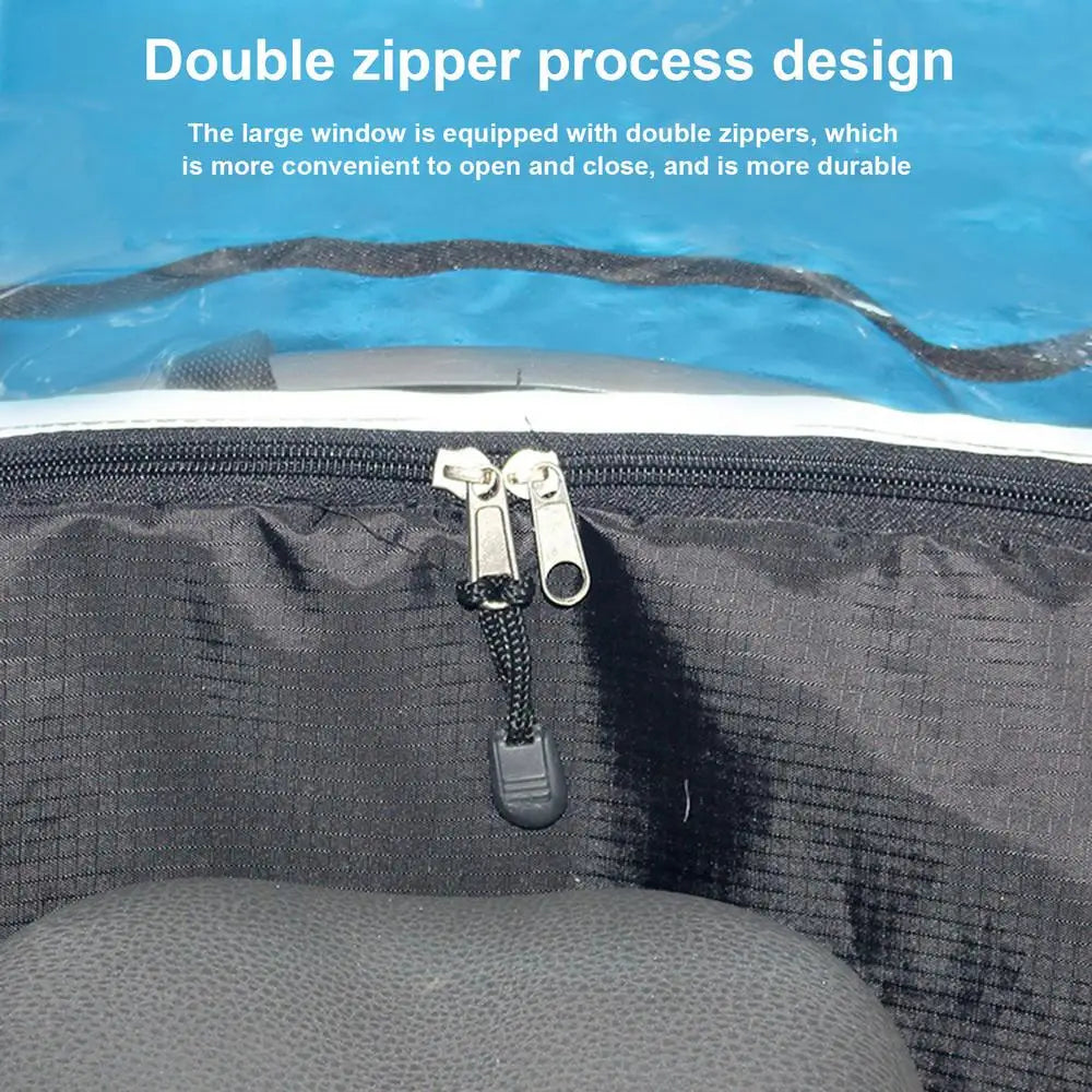Bicycle Child Seat Canopy Cover Waterproof Bike Child Seat Rain Canopy Bicycle Rain Cover with Transparent Window Universal Pad